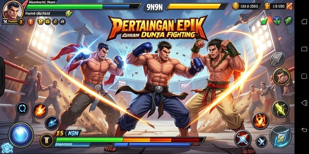 Tampilan menakjubkan dari pertarungan seru di 9N9N.