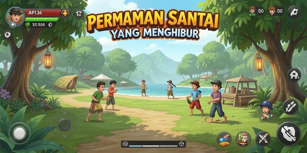 Tampilan gameplay <strong>API36</strong> yang penuh warna dan menarik.