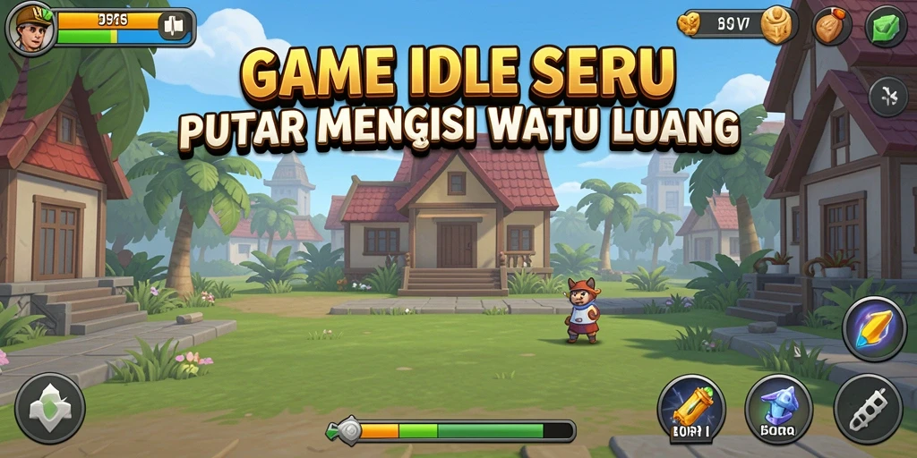 Tampilan gameplay BONUSRP yang menggembirakan dengan karakter yang aktif mengumpulkan bonus.