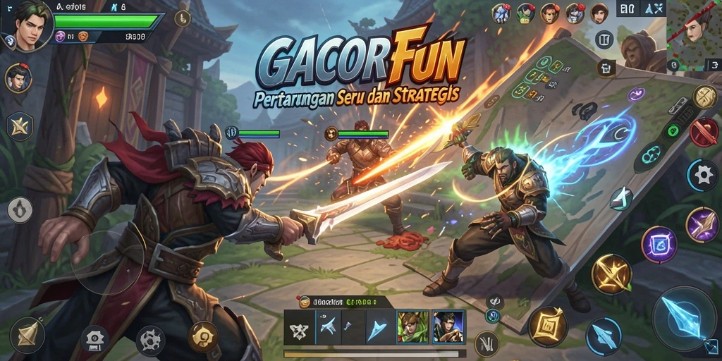 Tampilan keren dari pertarungan seru di GACORFUN.