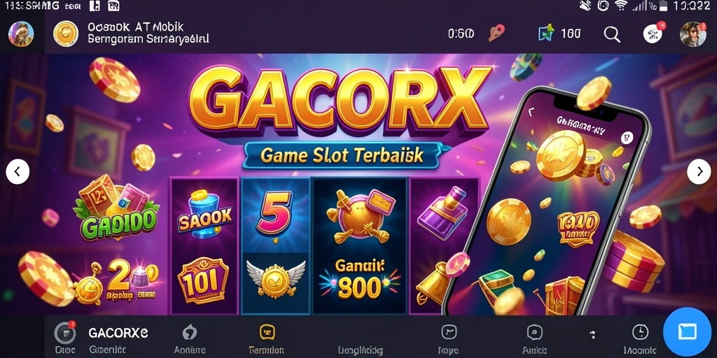 Tampilan gameplay GACORX yang penuh warna dan menarik.