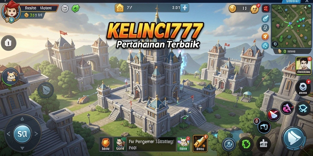 Tampilan gameplay KELINCI777 dengan strategi menara yang mendebarkan.