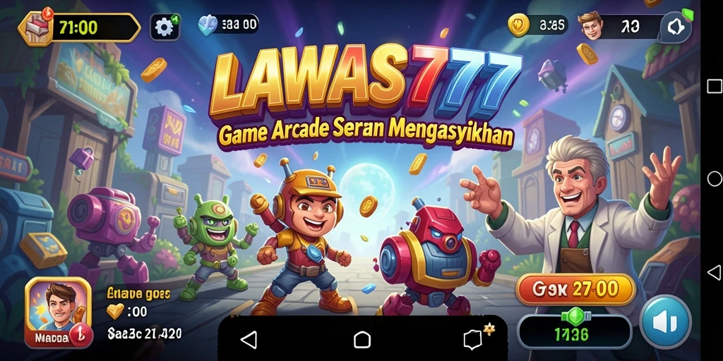 Tampilan gameplay LAWAS777 yang penuh warna dan mendebarkan.