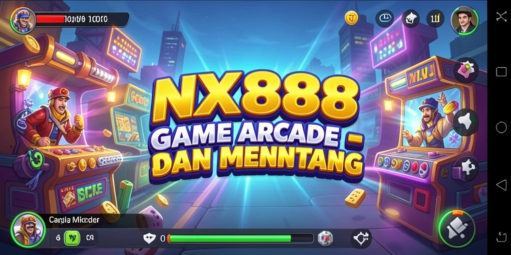 Tampilan gameplay seru di NX888 dengan aksi cepat dan karakter menarik.