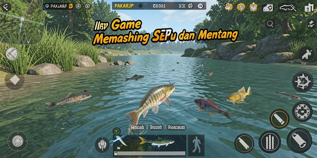 Tangkapan ikan yang fantastis dalam gameplay PAKARJP.
