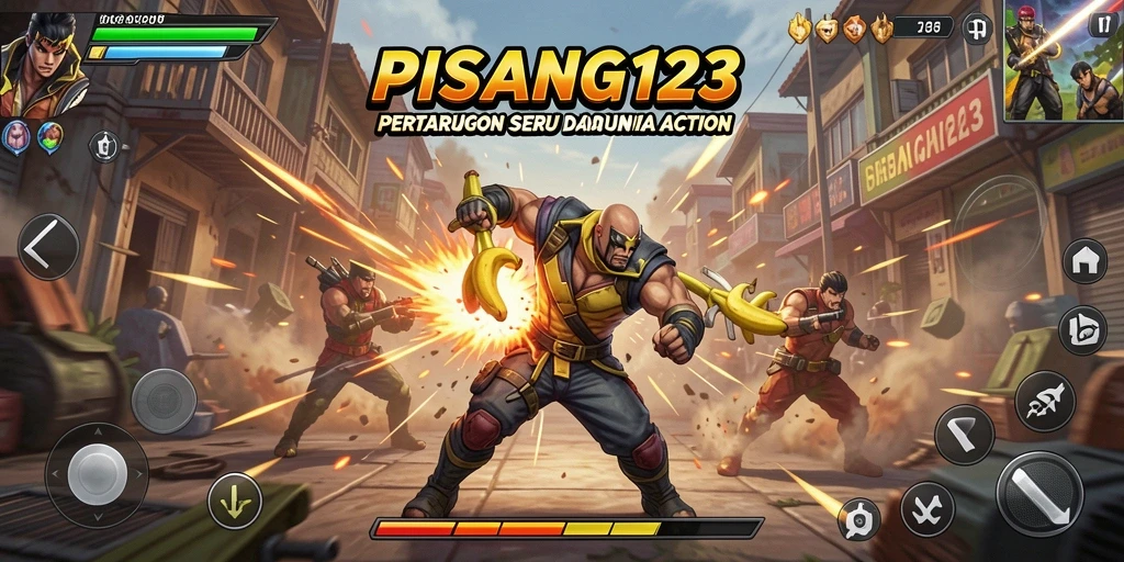 Tampilan seru dari gameplay PISANG123 yang penuh aksi.