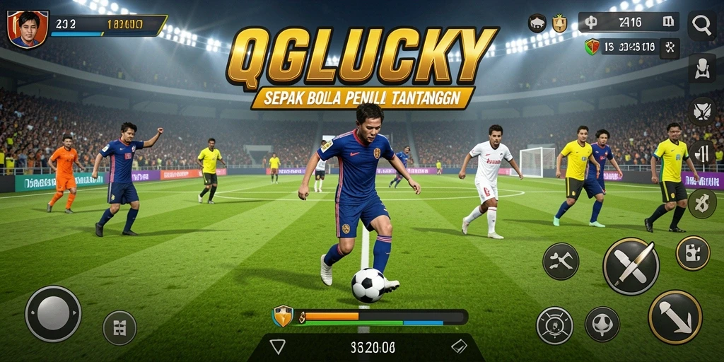 Tampilan gameplay QGLUCKY yang penuh aksi dan seru.