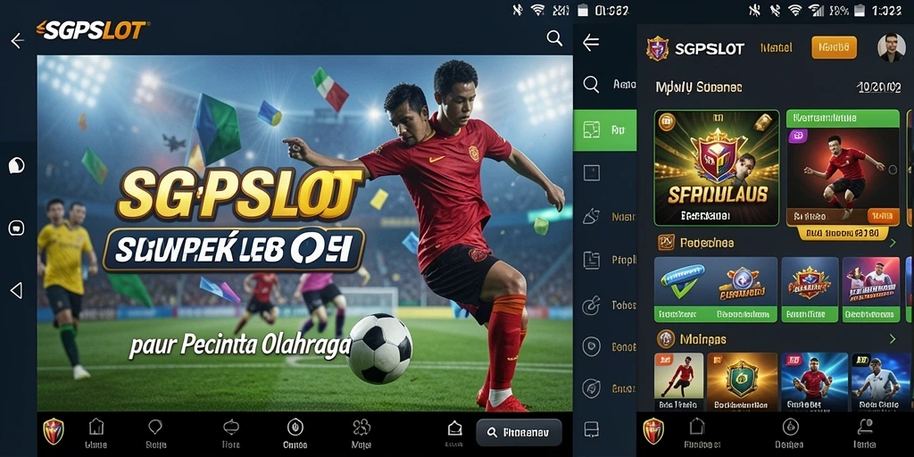 Tampilan menarik dari gameplay SGPSLOT di aplikasi Sportsbook.