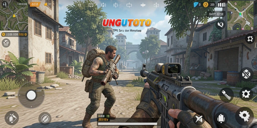 Tampilan gameplay UNGUTOTO yang mendebarkan di arena tempur.
