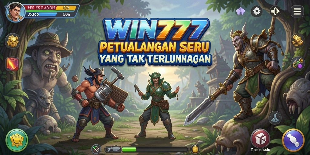 Tangkapan layar gameplay <strong>WIN777</strong> menampilkan aksi petualangan yang mendebarkan.