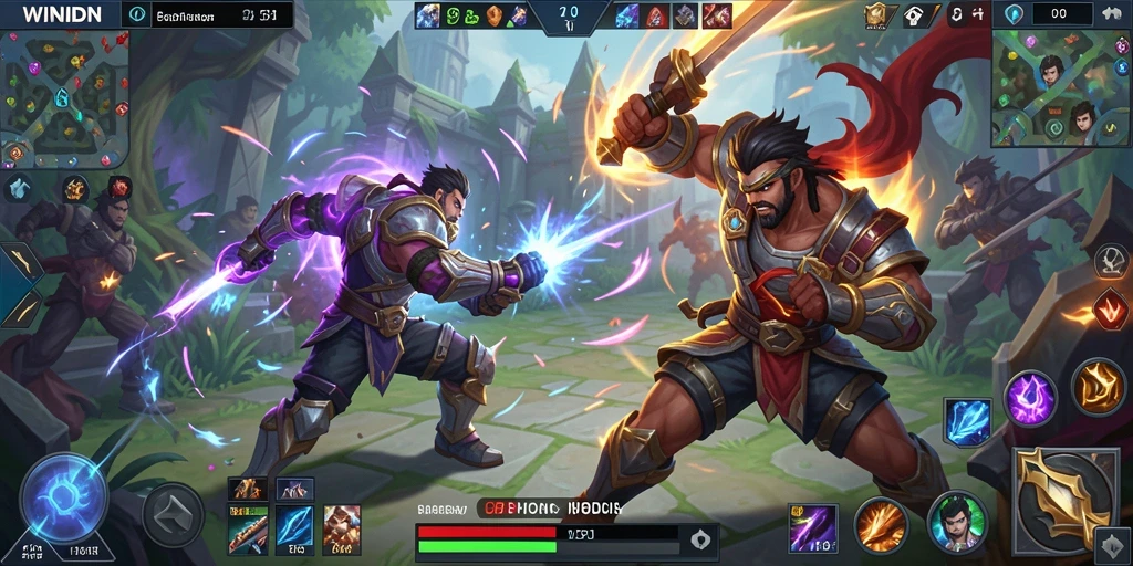 Tampilan gameplay WINIDN yang menarik dan penuh aksi.