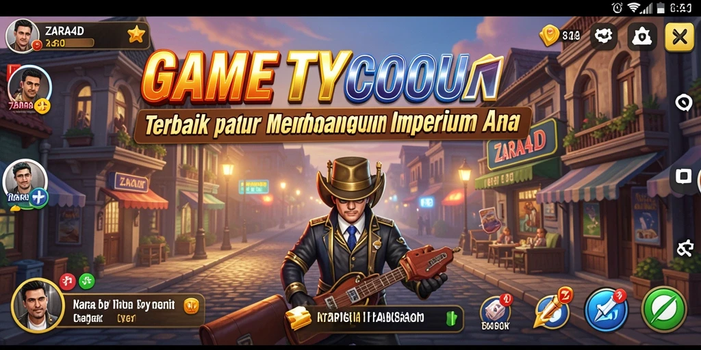 Screenshot utama ZARA4D menampilkan gameplay Tycoon yang seru dan menarik.