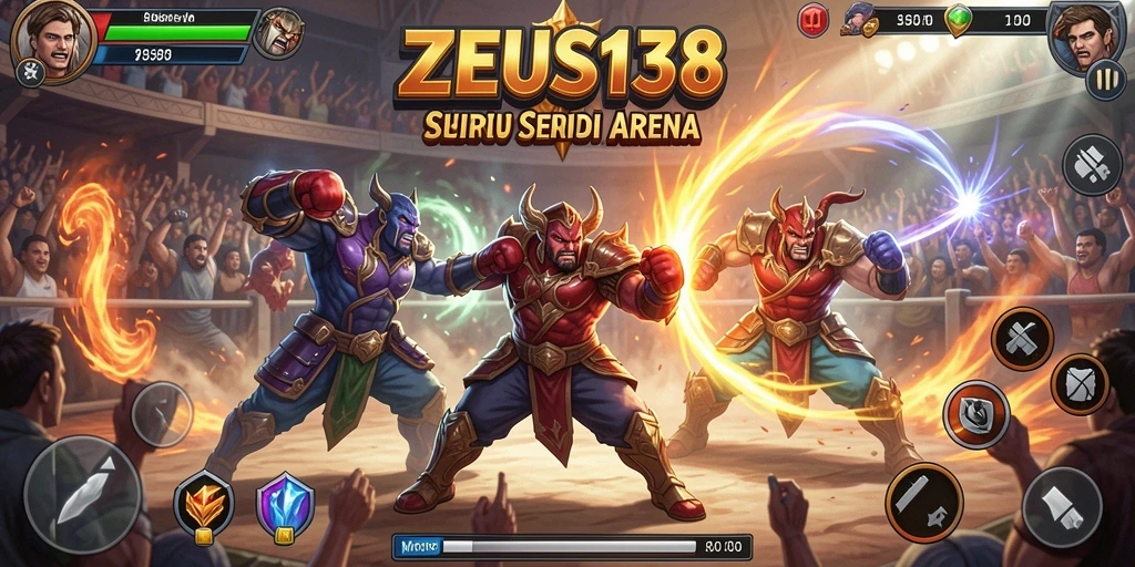 Gameplay ZEUS138 yang mendebarkan dengan aksi pertarungan epik.